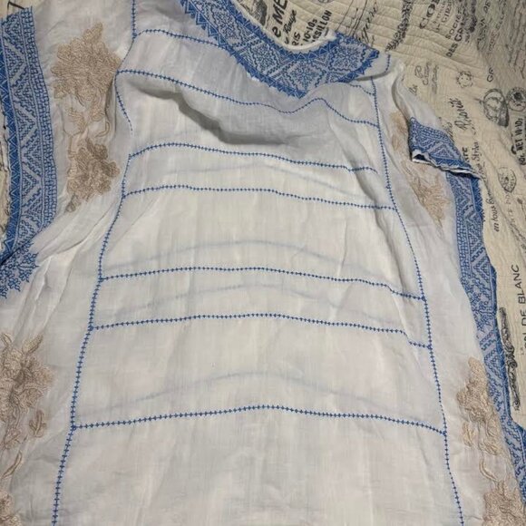 3J Workshop Johnny Was Embroidered Tunic Blouse - Picture 2 of 4